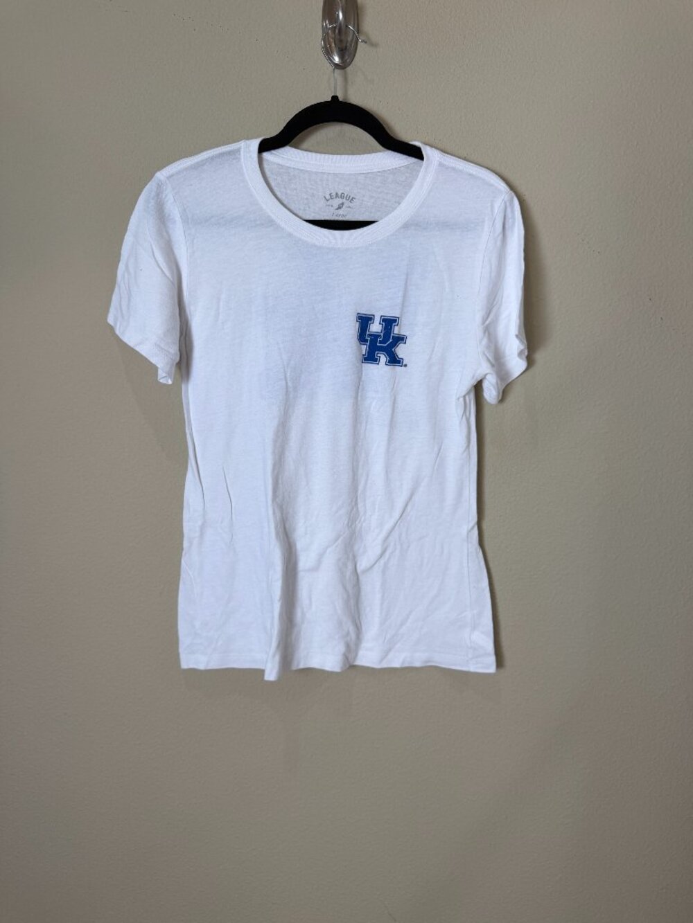UK Wildcats University of Kentucky Logo Round Neck Tee T Shirt Top Size Large